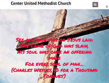 Tablet Screenshot of centerunitedmethodist.com